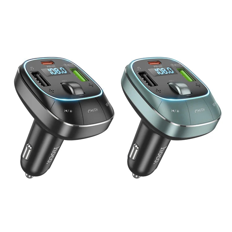 Hoco E76 Pole PD30W + QC3.0 Car Bluetooth FM Transmitter(Black) Hoco E76 Pole PD30W + QC3.0 Car Bluetooth FM Transmitter(Black)
